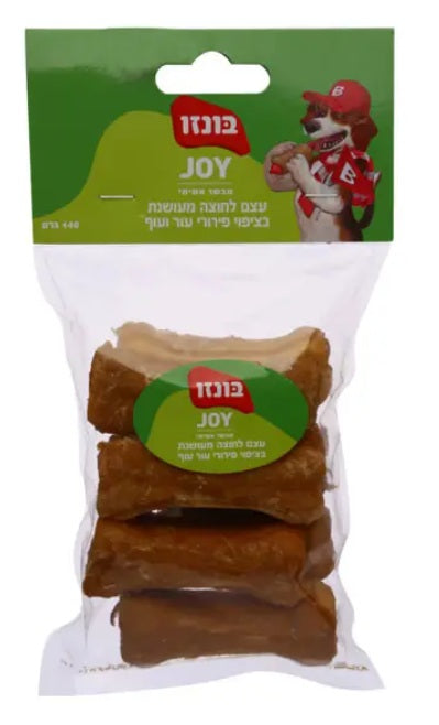 בונזו ג'וי עצם לחוצה מעושנת בציפוי עוף לכלב 140 גרם