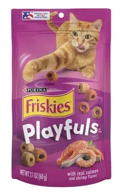 פריסקיז חטיפי Playfuls לחתול בטעם סלמון ושרימפס 60 גרם