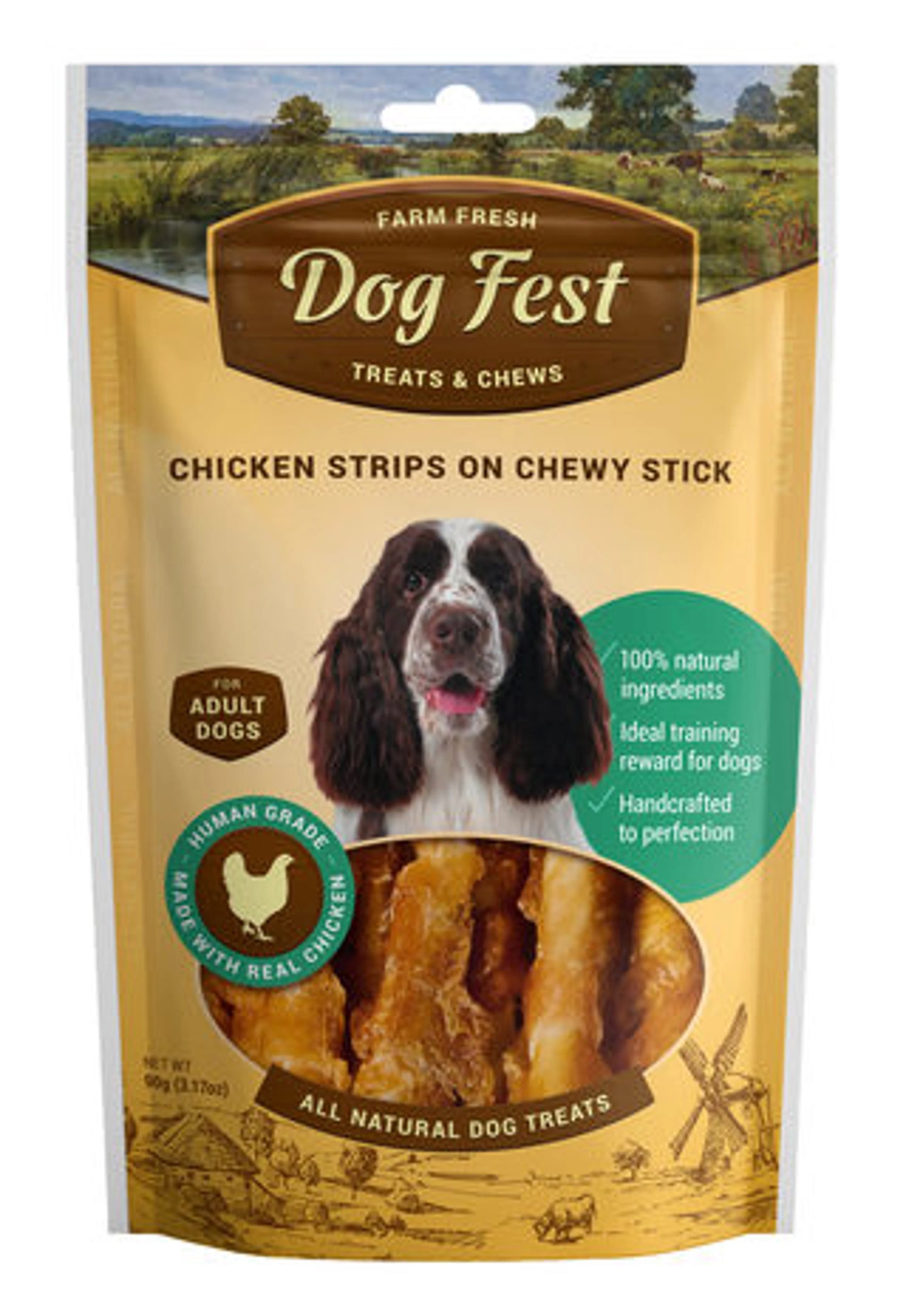 Dog fest מקל לעיסה עטוף עוף 90 גרם