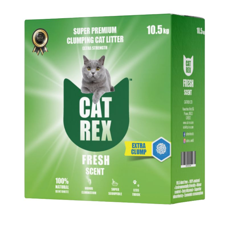 חול CAT REX מונע ריחות 10.5 ק
