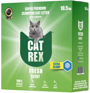 חול CAT REX מונע ריחות 10.5 ק"ג (ירוק)