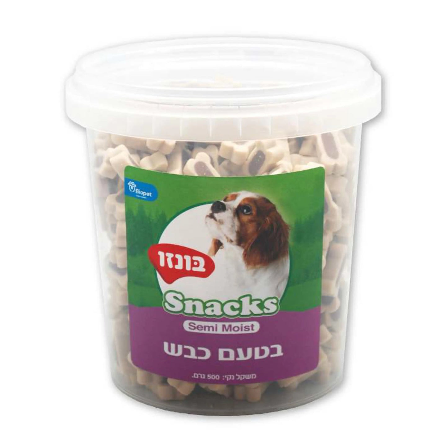 חטיף בונזו לכלב SEMI MOIST בטעם כבש 500 גרם