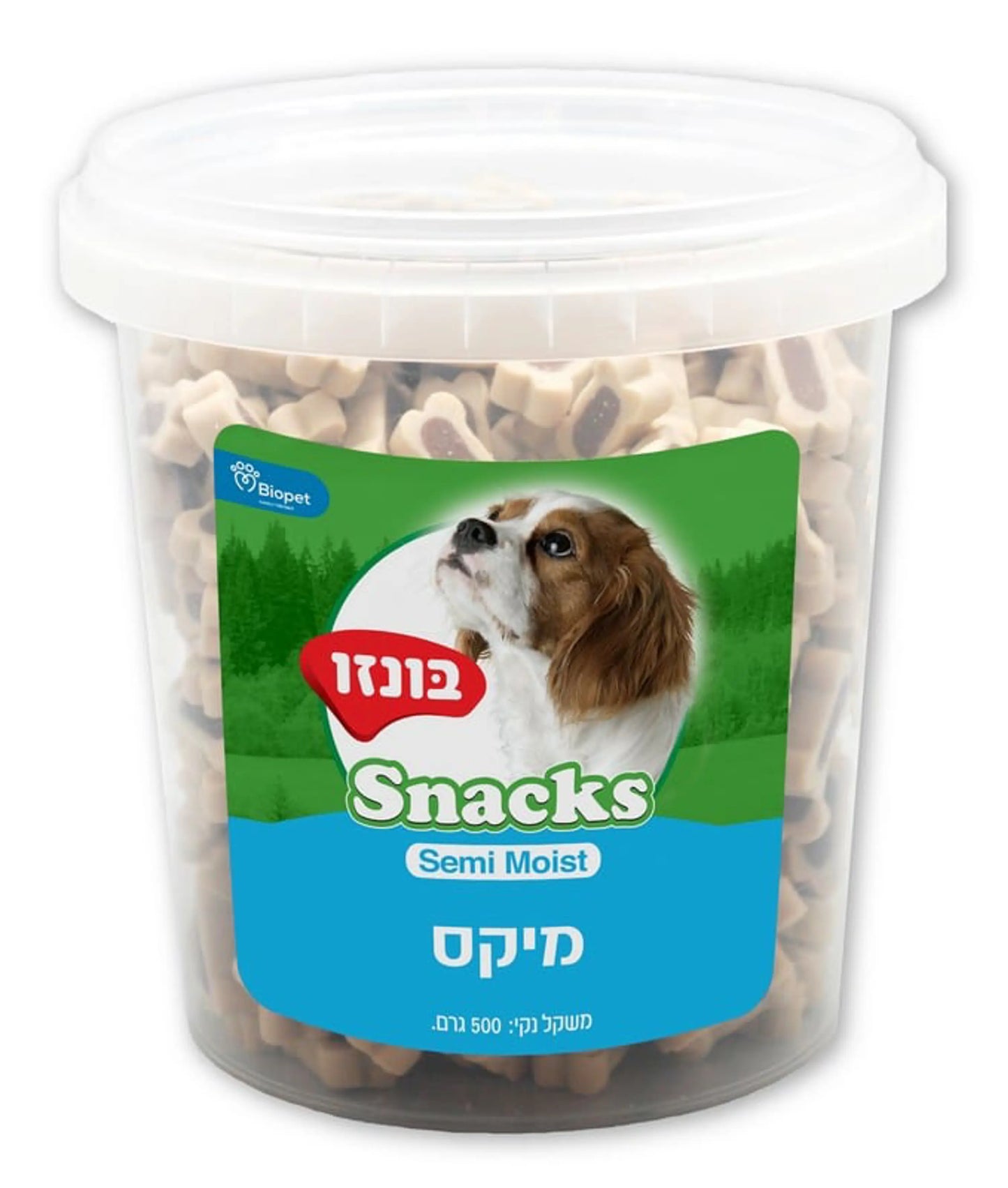 חטיף בונזו לכלב SEMI MOIST בטעם מיקס 500 גרם