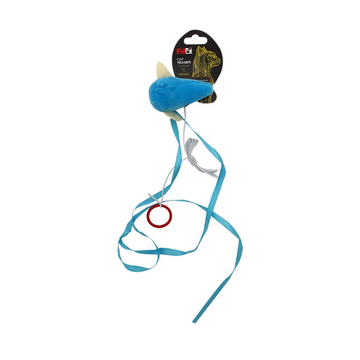 פטקס משחק לחתול עכבר עם שרוכים