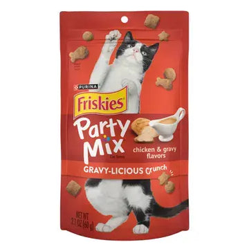 פריסקיז חטיפי Party Mix לחתול בטעם עוף 60 גרם