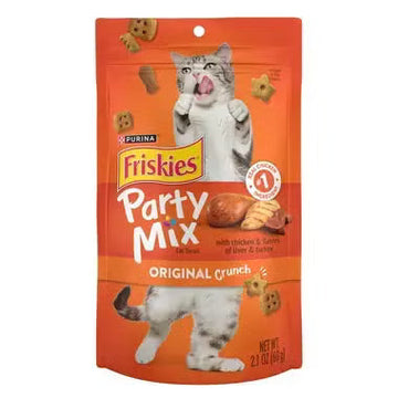פריסקיז חטיפי Party Mix לחתול בטעם כבד והודו 60 גרם