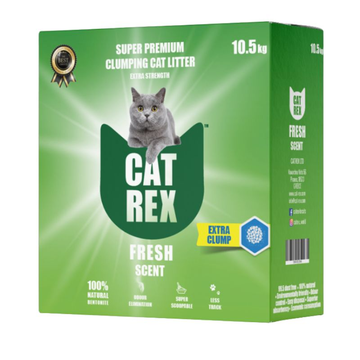חול CAT REX מונע ריחות 10.5 ק"ג (ירוק)