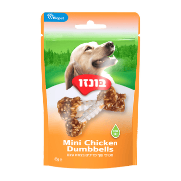 חטיף בונזו עוף פריך בצורת עצם 85 גרם