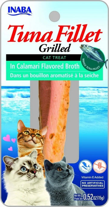 אינאבה FILLET טונה לחתול בטעם קלאמרי 25 גרם