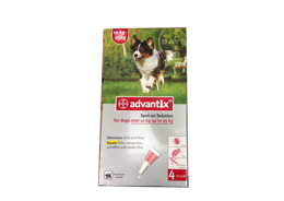 אדוונטיקס טיפות למניעת פרעושים וקרציות לכלבים 10 ק"ג עד 25 ק"ג