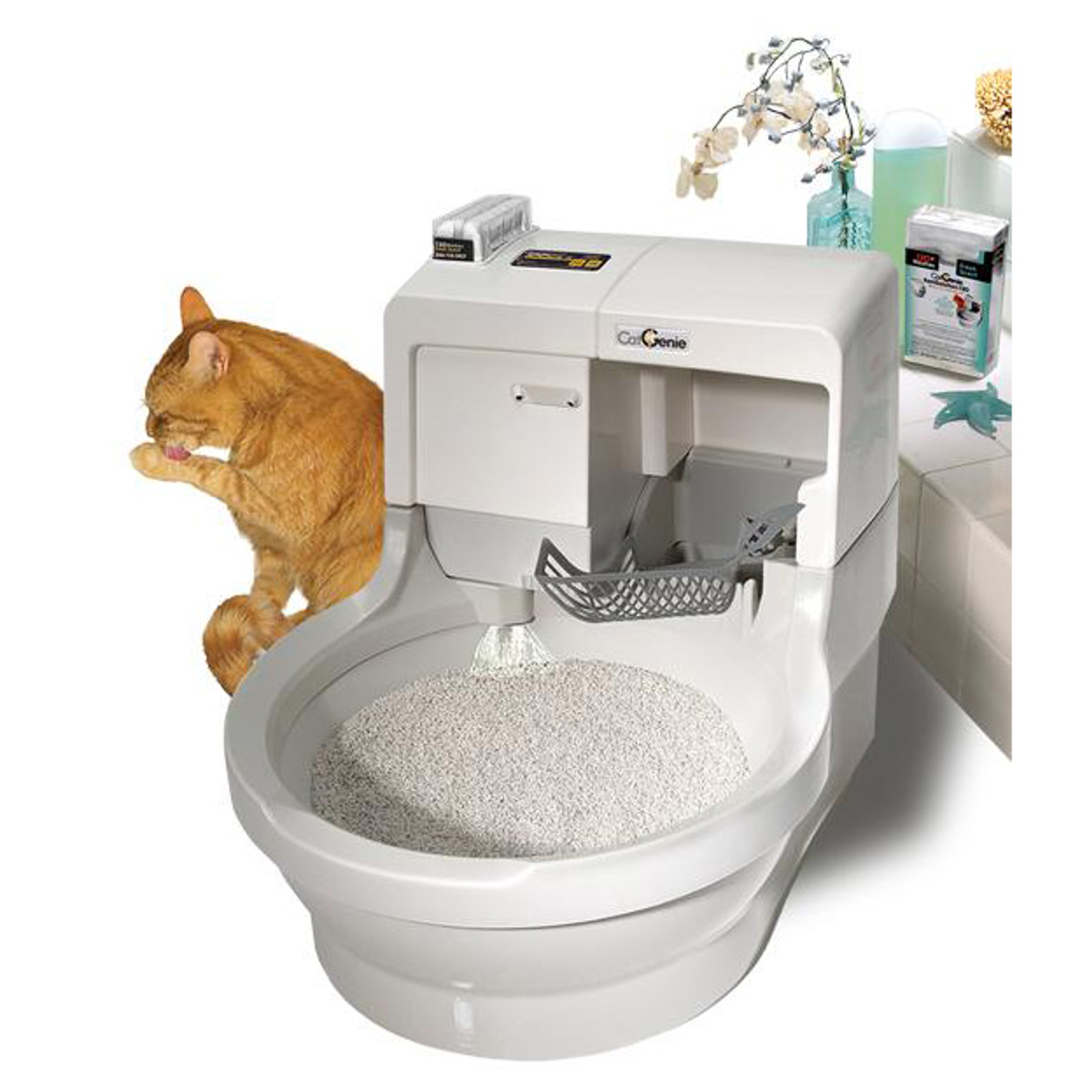 שירותים אוטומטיים לחתול קט ג'יני CatGenie פט פוינט סופרמרקט לחיות מחמד